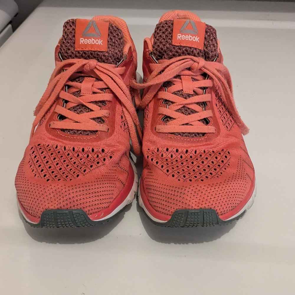 Reebok Women's Athletic Shoes - Coral and Gray